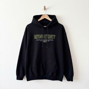 Vitriol Beyond Eternity Everlasting Black Graphic Hoodie Mens Large Streetwear